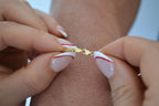 6K Gold Men's Square Franco Bracelet