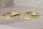 6k Gold Slim Rectangle Signet Ring