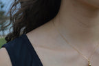 6K Gold Fine Paperclip Necklace
