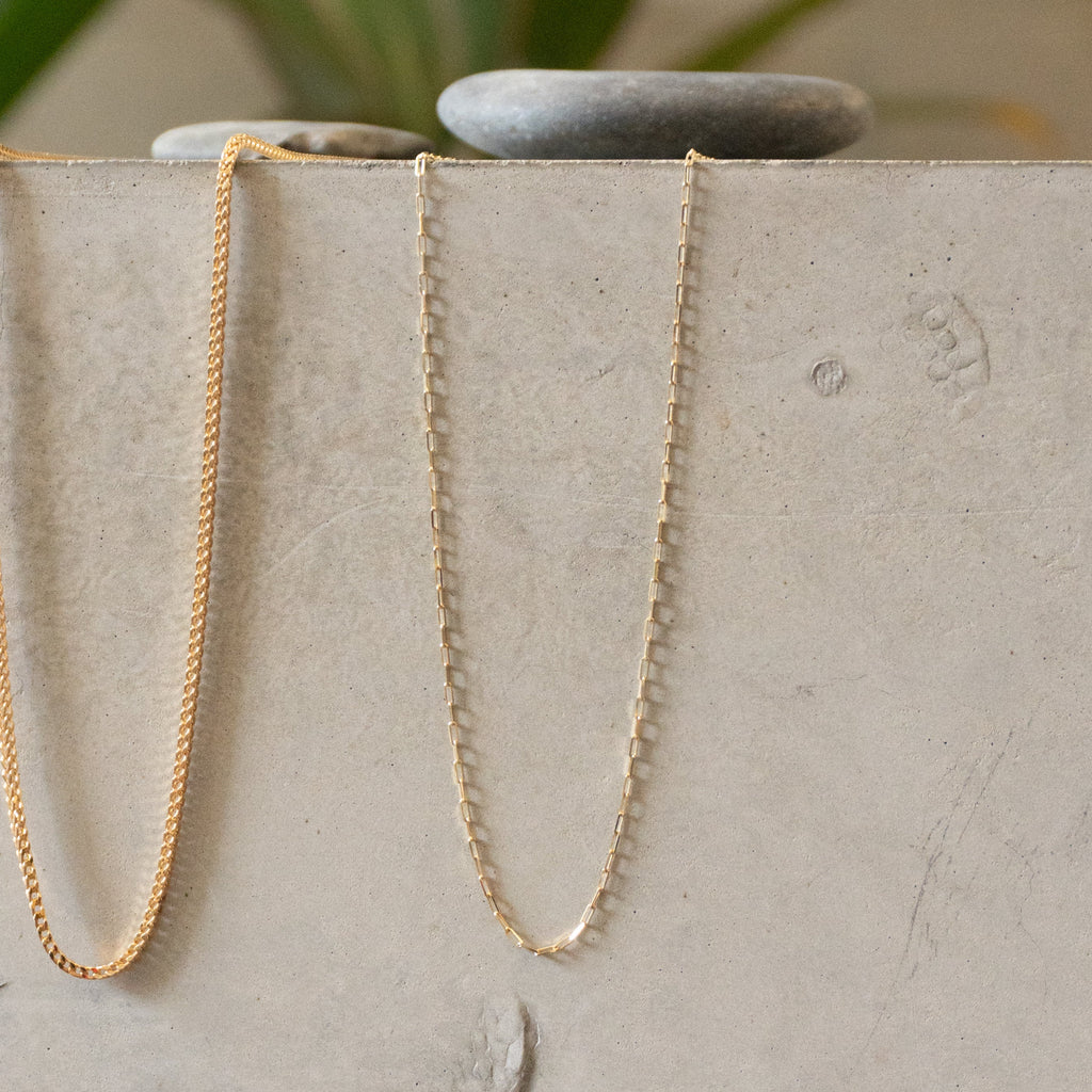 Fine Paperclip Necklace