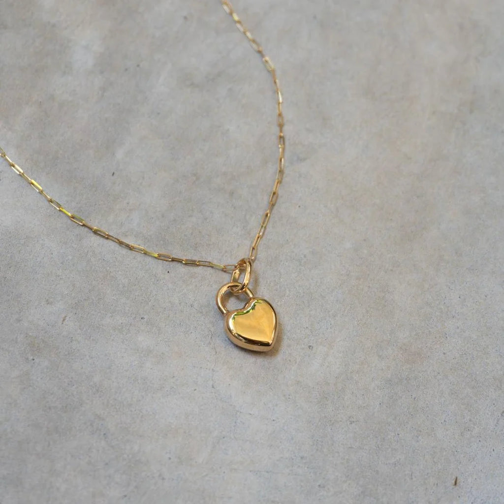 6K Gold Locked in Love Necklace